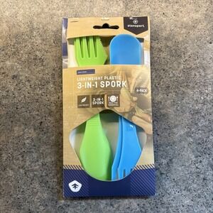 Stansport Lightweight Plastic 3-in-1 Spork For Camping Backpacking NEW